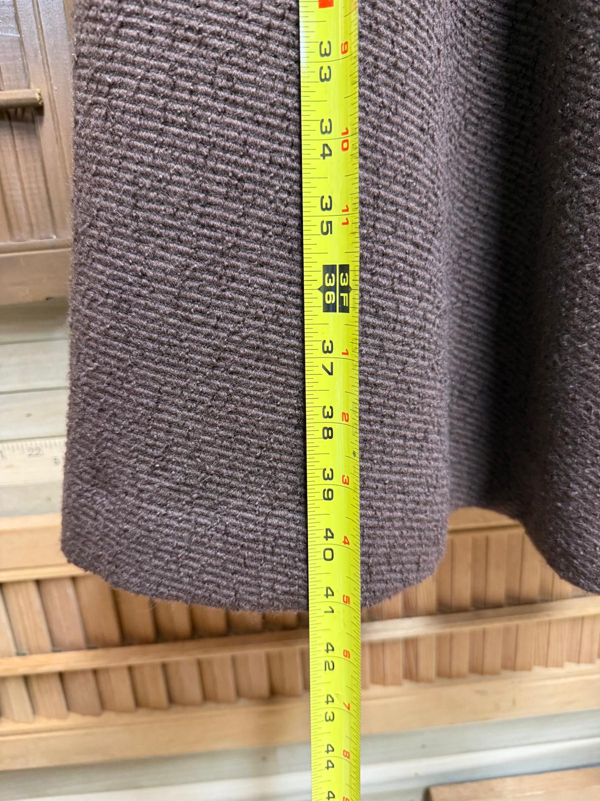 Brown Wool Triple Button Fur Trim Collar by "New Williams" Birmingham Alabama