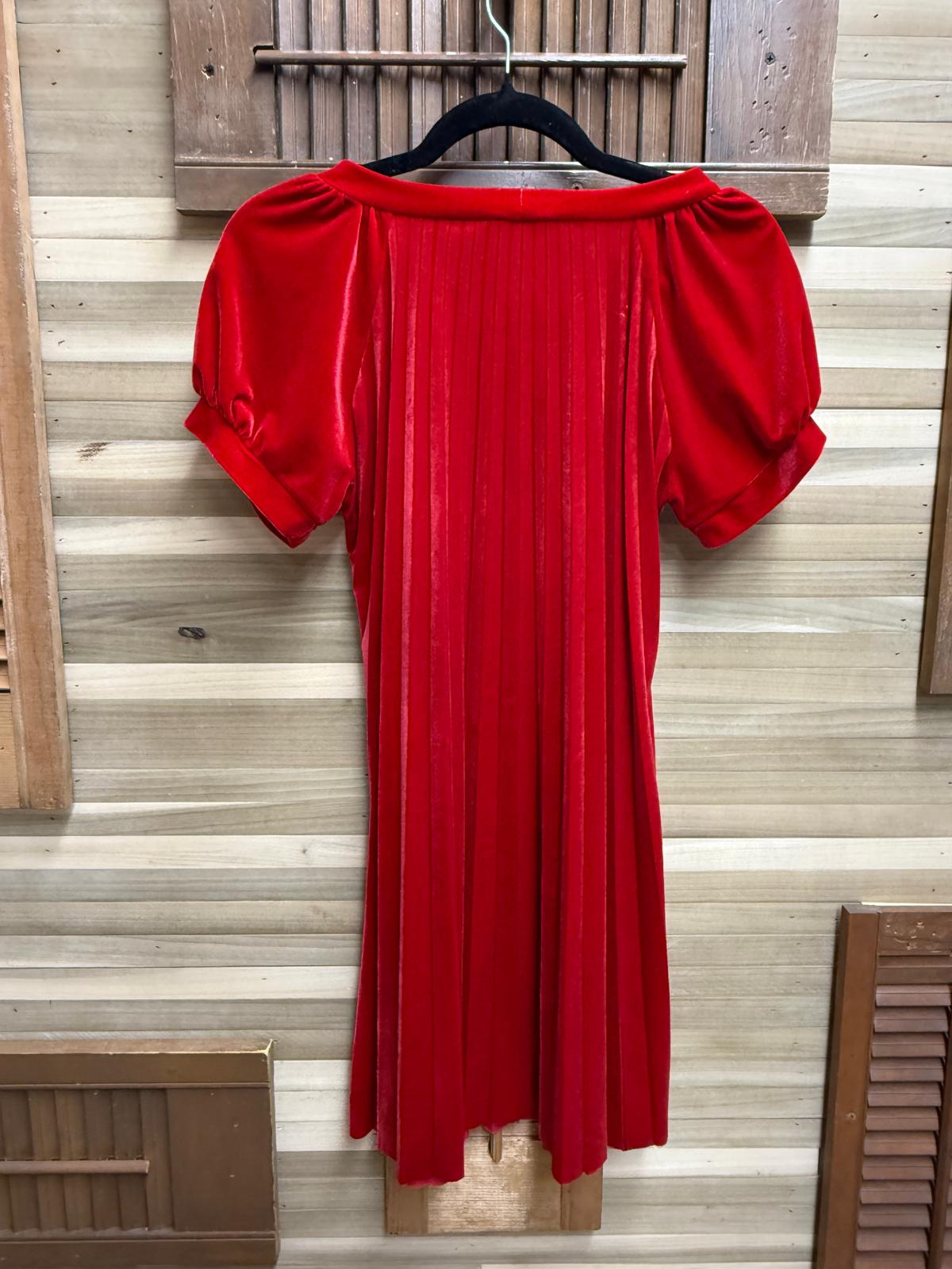 Red Girls Dress "Rare Editions" Size 14, Length 32"