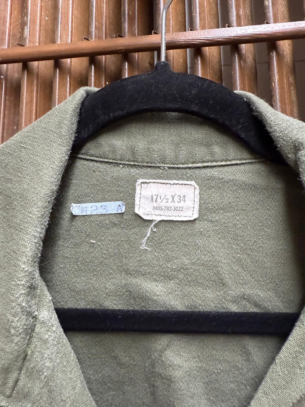 1970's OG-107 Fatigue Button Up Shirt - Vietnam War (Army Green) Army Short Sleeve
