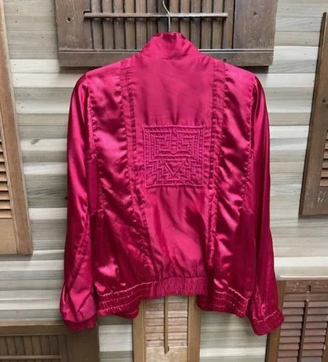 90's "Tail" Women's Red Lined Windbreaker Jacket