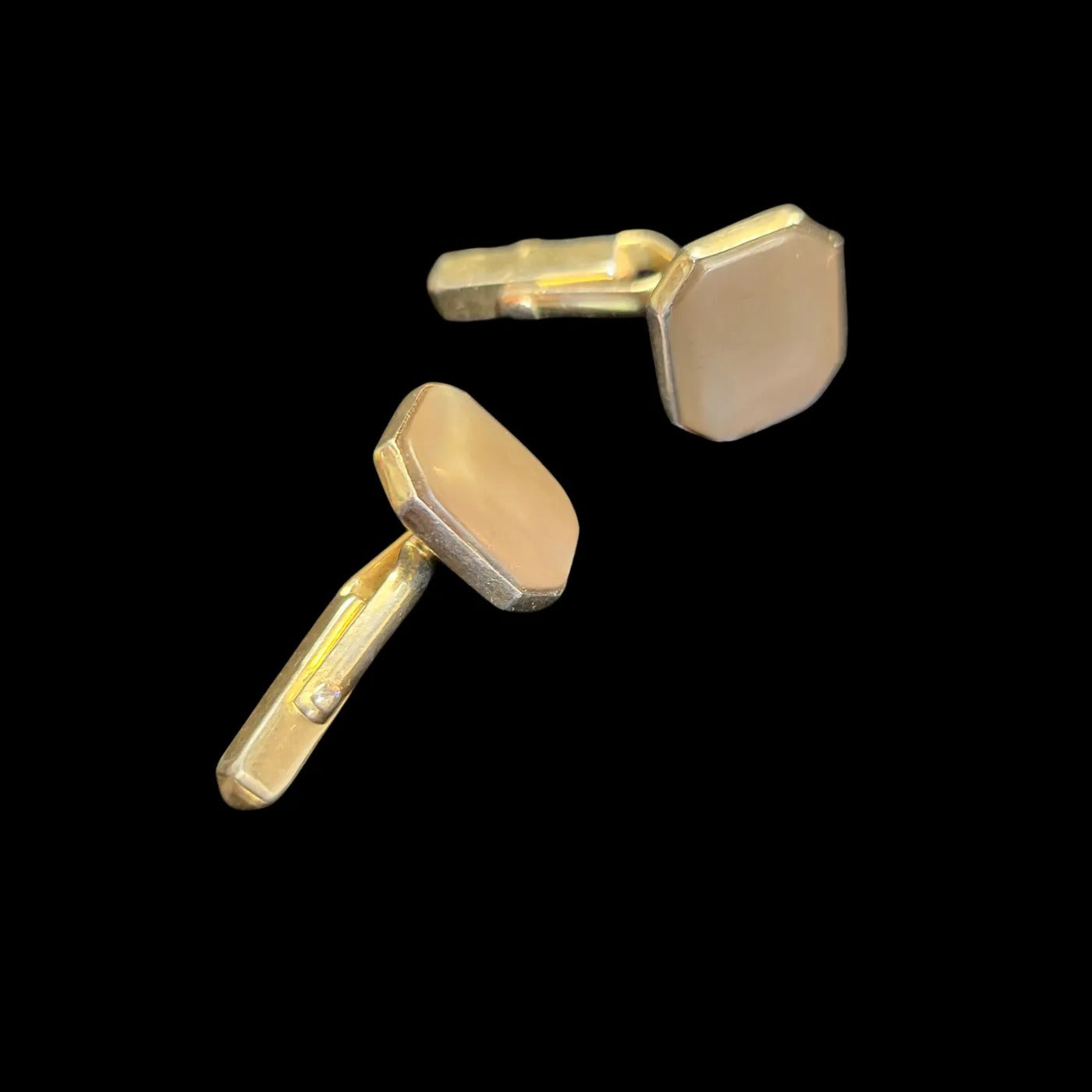 1940's Swank Mother of Pearl on Gold Cufflinks