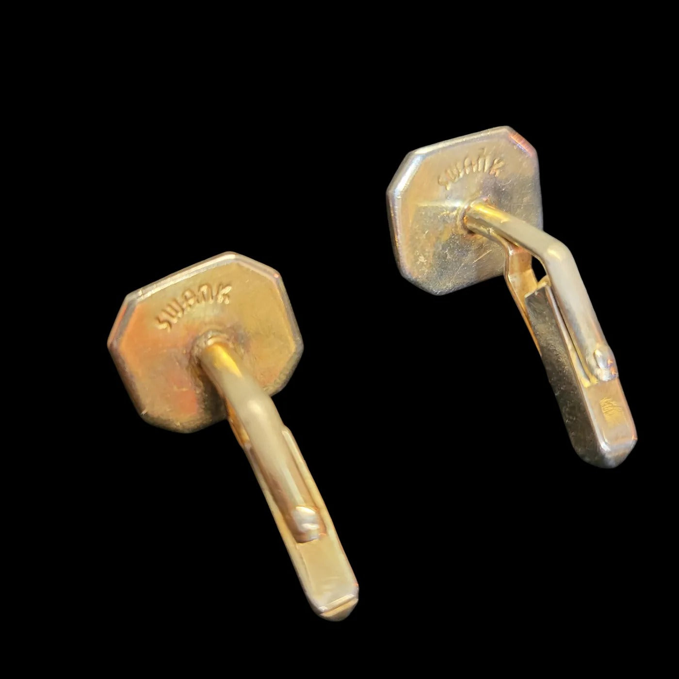 1940's Swank Mother of Pearl on Gold Cufflinks