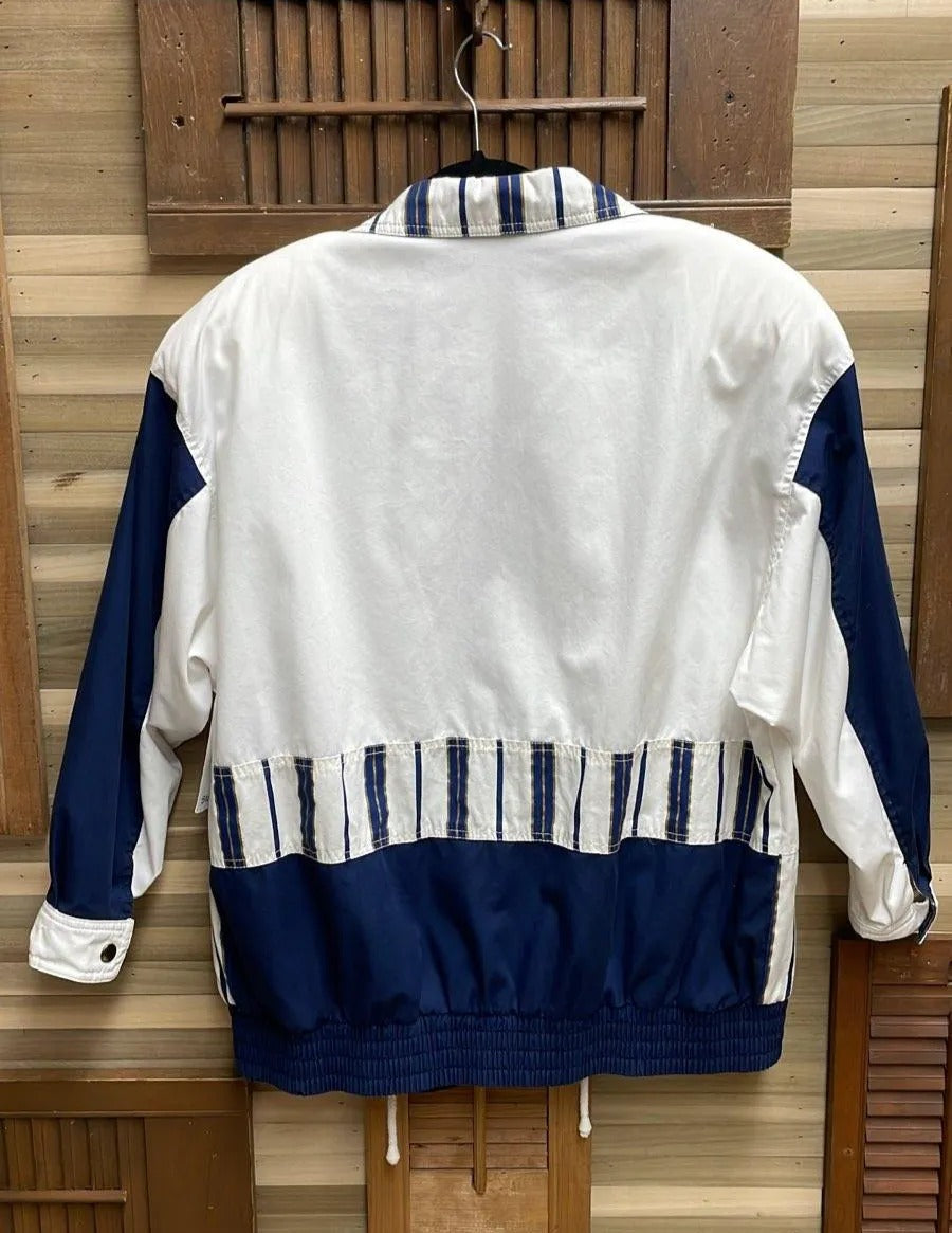 "Melbourne Classix" White and Blue Nautical Jacket