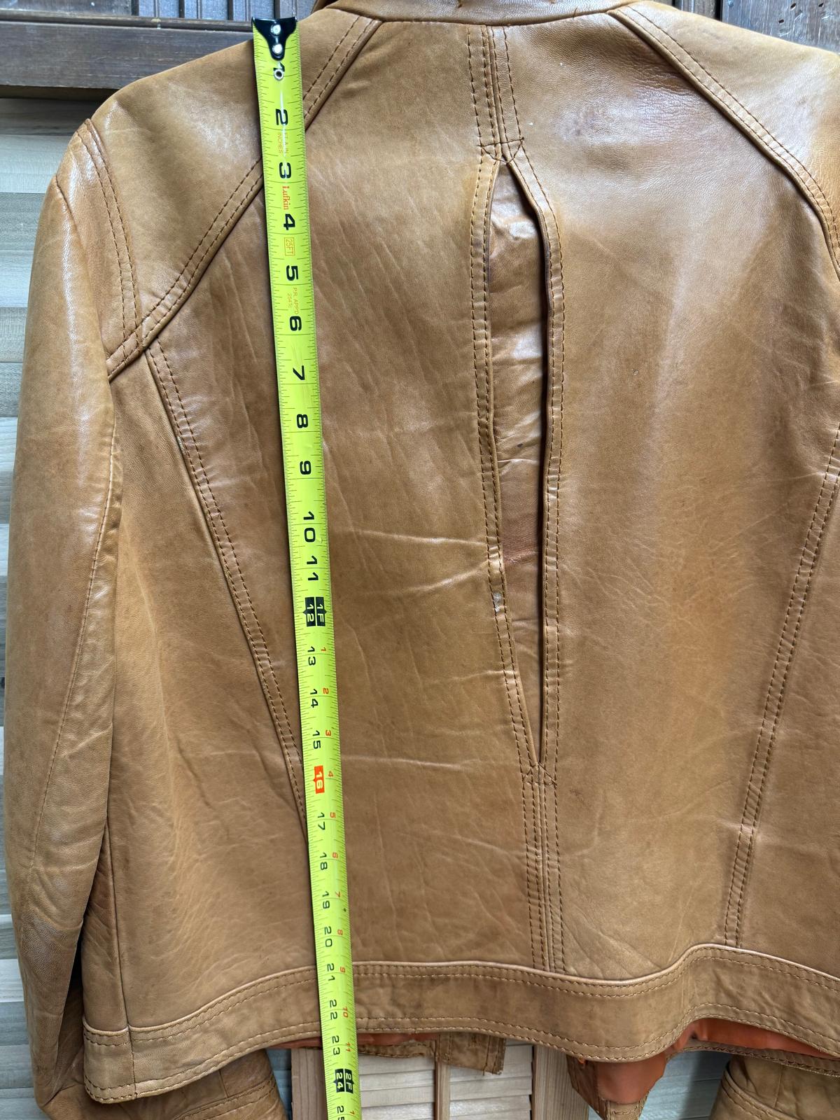 Vintage “Fantastic International” Brown Leather Jacket – Size 44