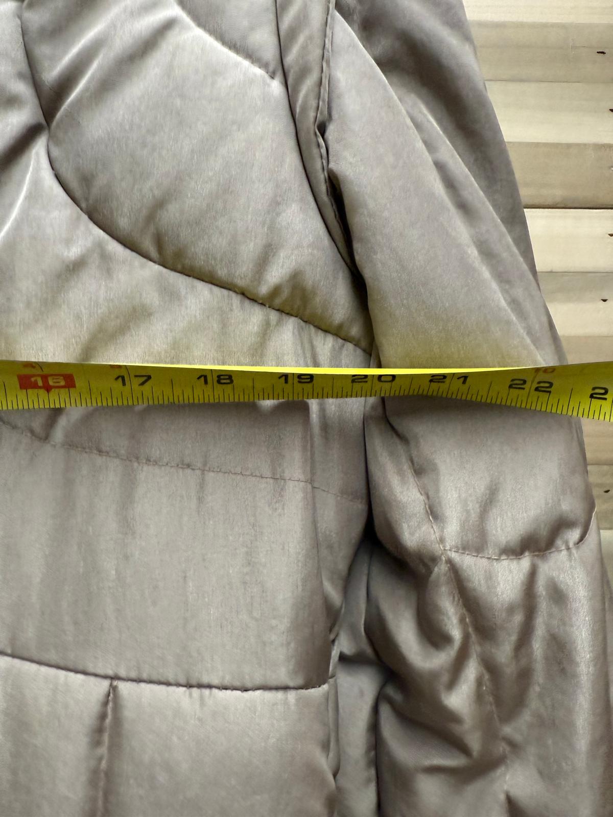 Quilted "The Waters Edge" Gray Down Trench Coat