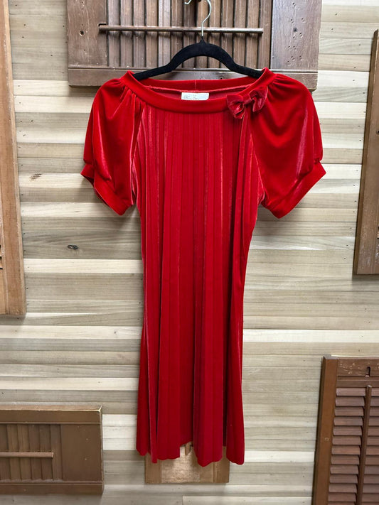 Red Girls Dress "Rare Editions" Size 14, Length 32"