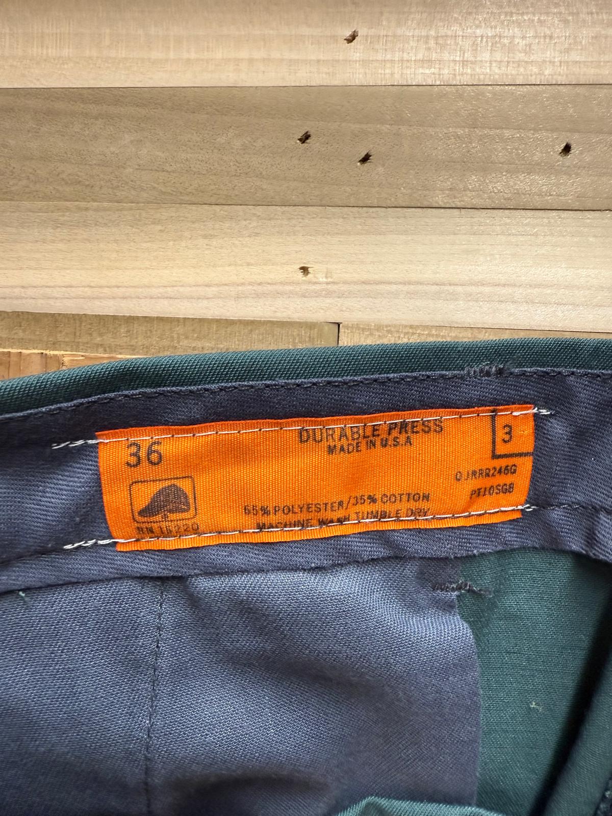 Durable Press Made in USA Green Workpants Size 36
