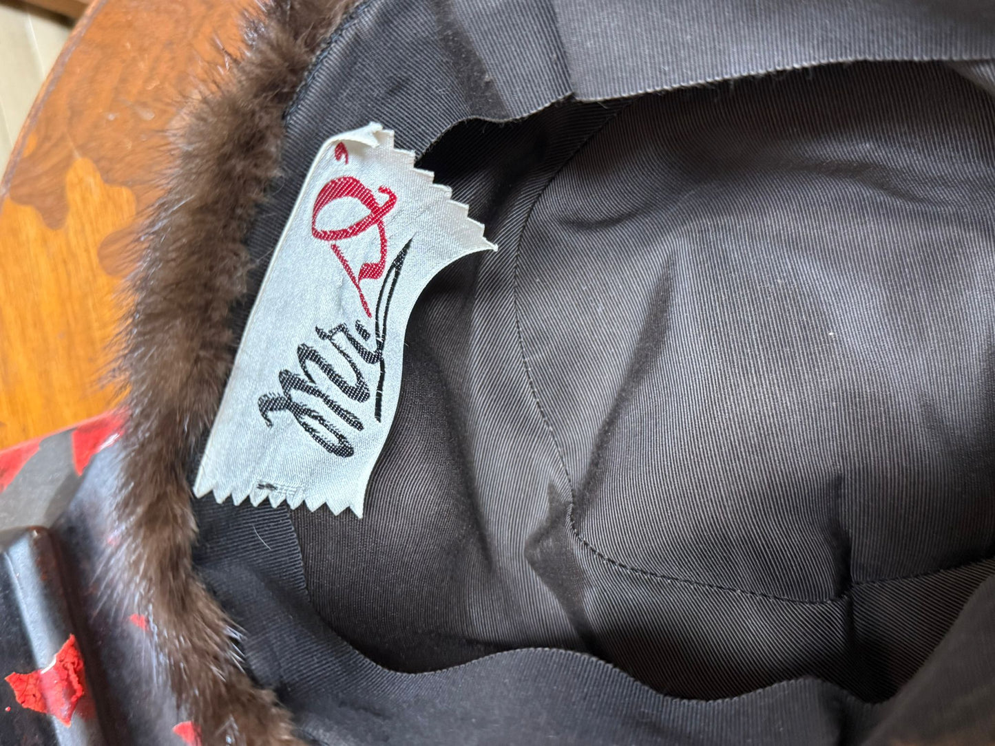 1950's Mr. D' Brown Mink Fur Hat
