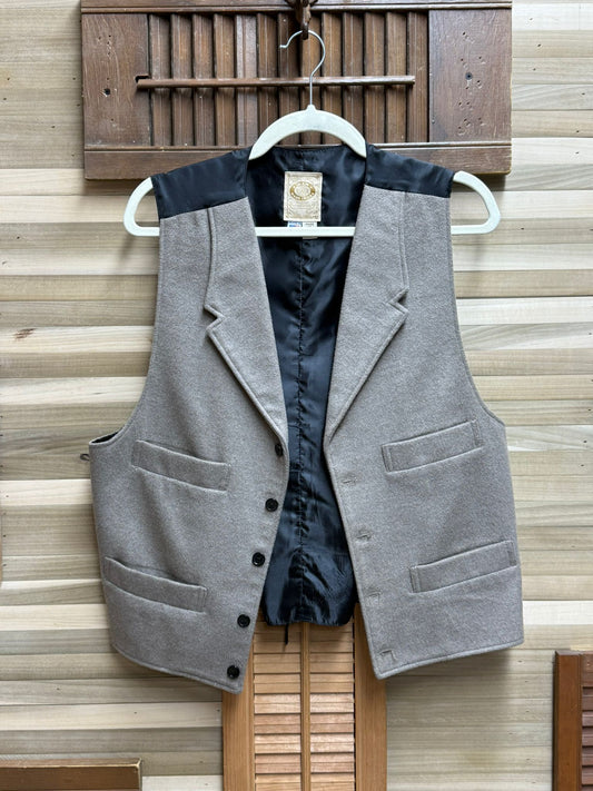 "WAH-Maker" Frontier Clothing 4 Pocketed Wool Vest Made in USA