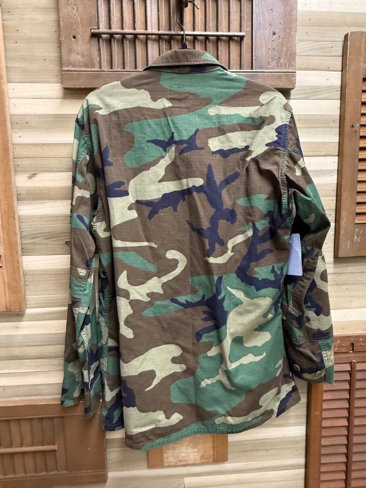 Genuine United States Air Force Dress Uniform (BDU) Woodland Camo Top with Patches