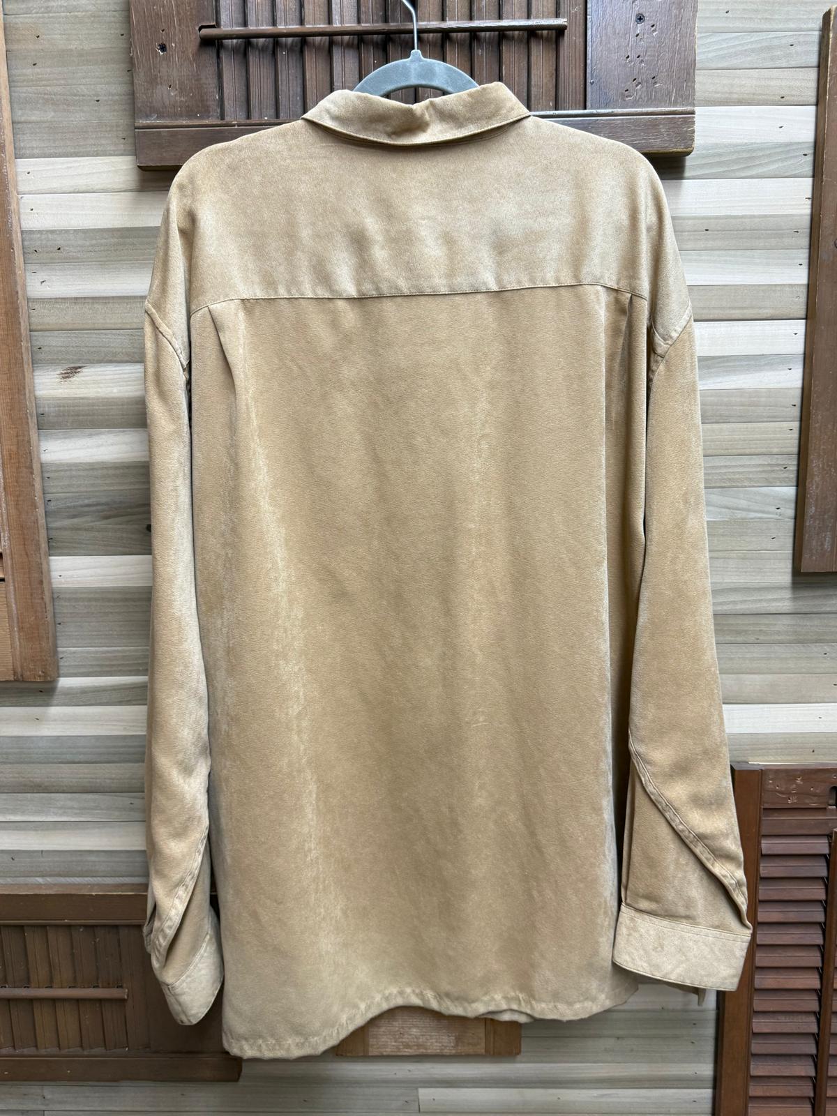 Preswick & Moore Beige Button Down Long Sleeve XXL