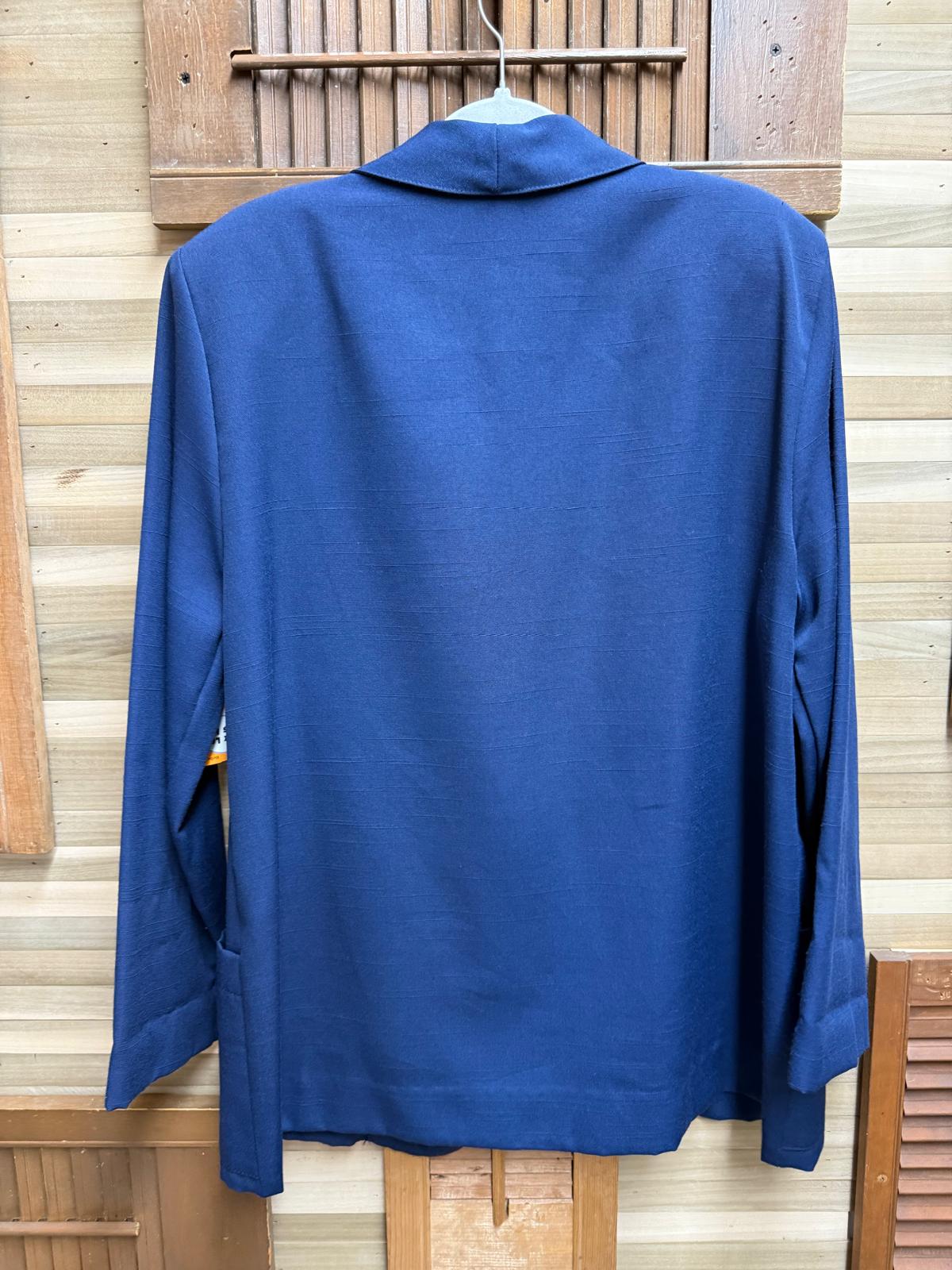 1980's Blue "Requirements" One Button Blazer Size 16 Made in USA