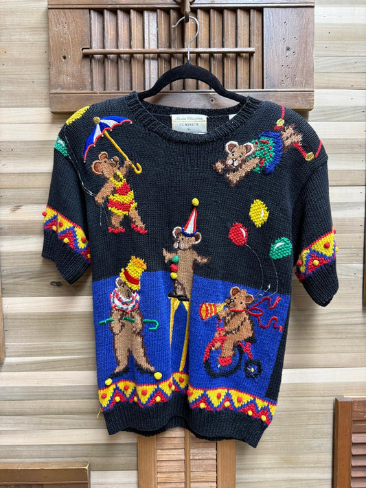 1980's "Marisa Christina Classics Knitted By Hand Designed by Mary EngelBreit Size Small