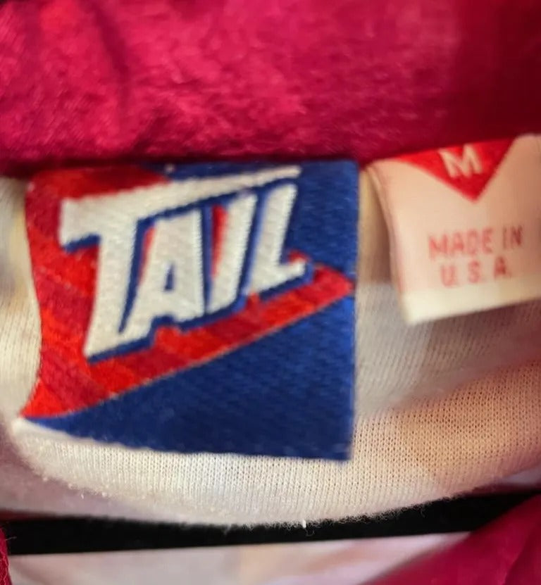 90's "Tail" Women's Red Lined Windbreaker Jacket